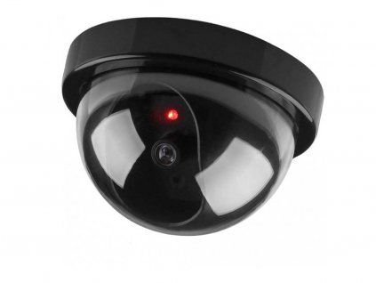 Bezpečnostní kamera s LED IR diodou - černá - atrapa