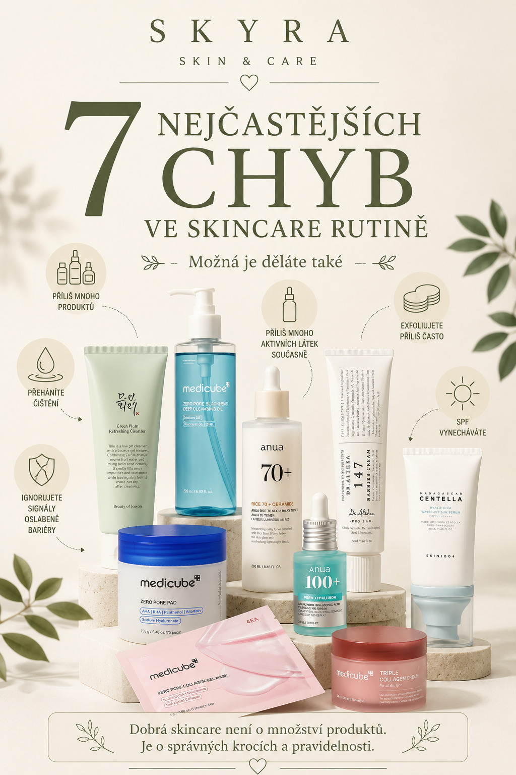 7 nejčastějších chyb ve skincare rutině