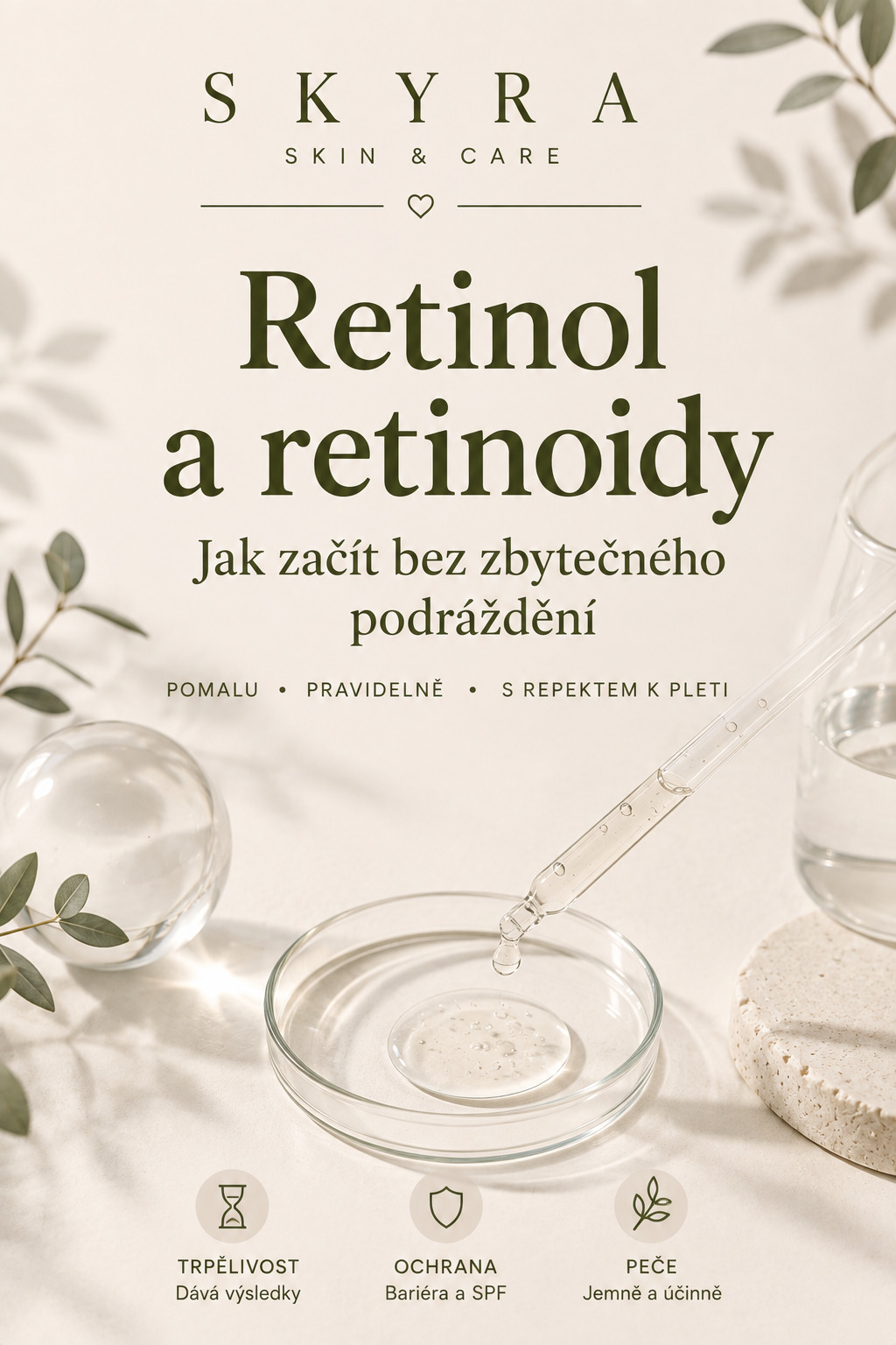 Retinol a retinoidy: jak začít bez podráždění