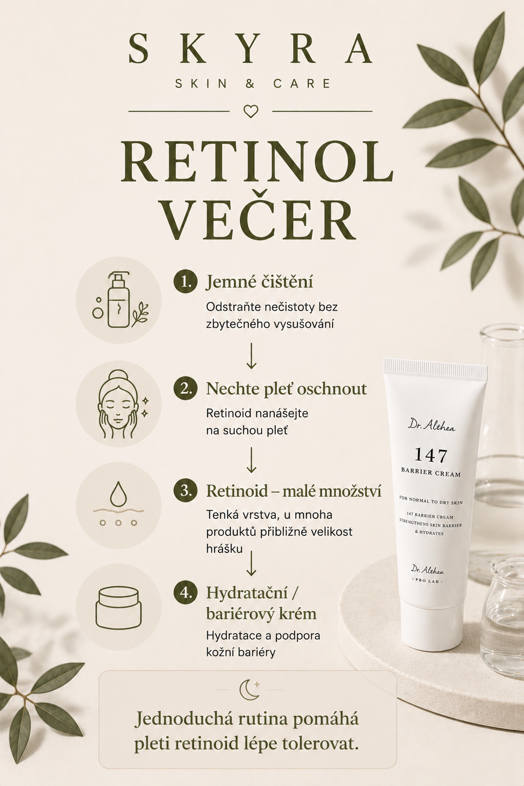 Retinol večer – jak retinoid správně zařadit do rutiny