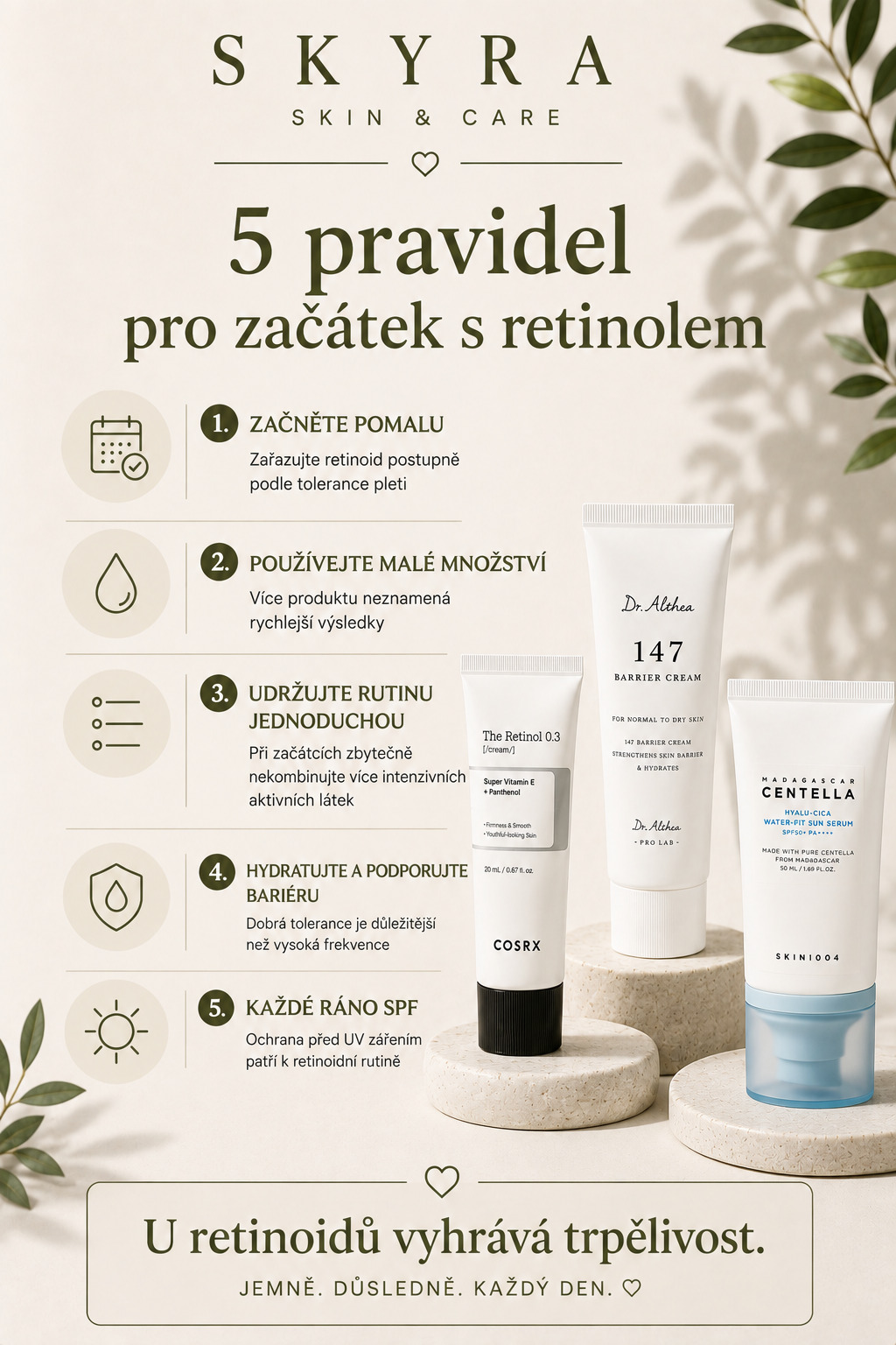 5 pravidel pro začátek s retinolem – SKYRA