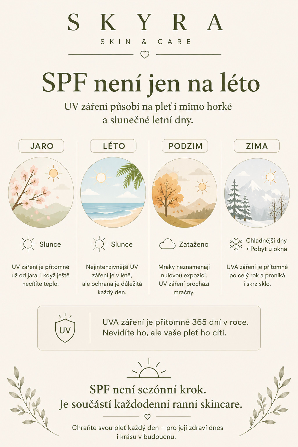 SPF není jen na léto – ochrana před UV zářením po celý rok
