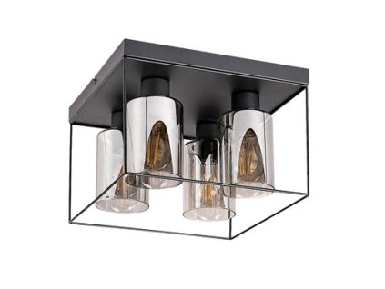 Rabalux Chadwick 71034 - E27 4x MAX 25 - čierna