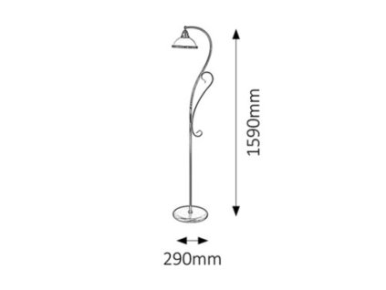 Rabalux Elisett 2758 - E27 1x MAX 60 - bronzová