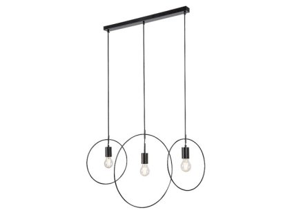 Rabalux Dilara 72019 - E27 3x MAX 40 - matná čierna