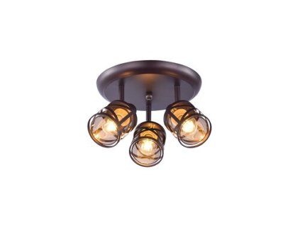 Rabalux Oberon 5337 - E14 3x MAX 40 - hnedá