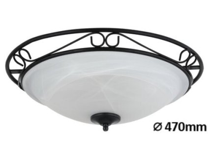 Rabalux Athen 3723 - E27 3x MAX 60 - čierna