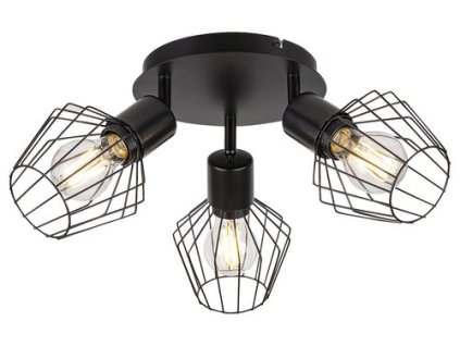 Rabalux Belano 3536 - E27 3x MAX 40 - čierna