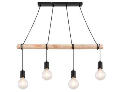 Rabalux Pablo 3980 - E27 4x MAX 40 - matná čierna