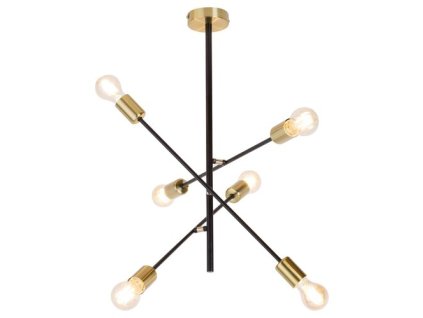 Rabalux Lanny 2104 - E27 6x MAX 15 - čierna