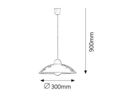 Rabalux Bloomy 1848 - E27 1x MAX 60 - biela