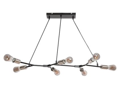 Rabalux Branwen 72027 - E27 7x MAX 25 - matná čierna