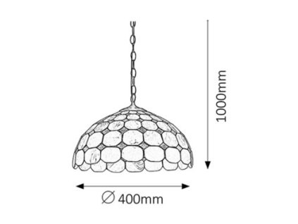 Rabalux Marvel 8076 - E27 2x MAX 60 - bronzová