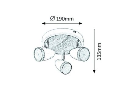 Rabalux Karen 5566 - LED 3x 4 - biela
