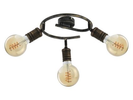 Rabalux Fidel 3216 - E27 3x MAX 25 - antická zlatá