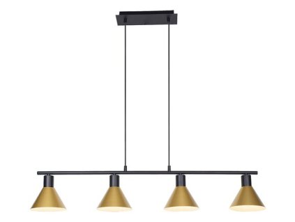 Rabalux Alvaro 3160 - E27 4x MAX 40 - matná čierna