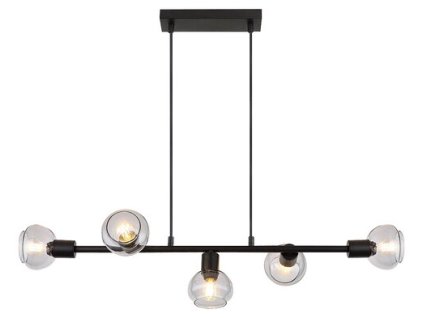 Rabalux Sullivan 3297 - E14 5x MAX 40 - čierna