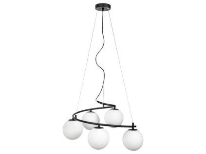 Rabalux Aslan 3470 - E14 C37 5x MAX 5 - matná čierna