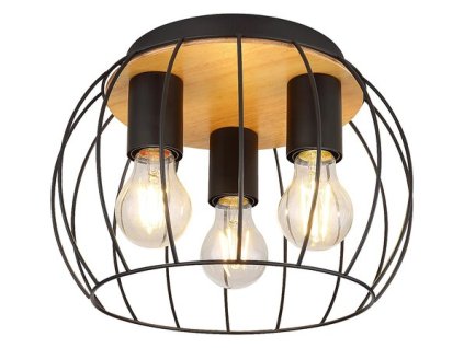 Rabalux Kamala 5293 - E27 3x MAX 25 - čierna