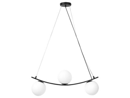 Rabalux Aslan 3469 - E14 C37 3x MAX 5 - matná čierna