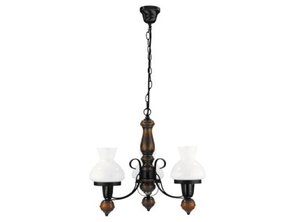 Rabalux Petronel 7078 - E27 3x MAX 60 - matná čierna