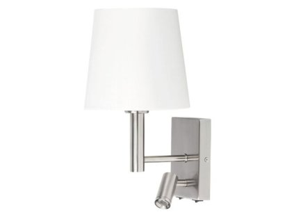 Rabalux Harvey 6539 - E27 1x MAX 40 + LED 3 - saténová chrómová