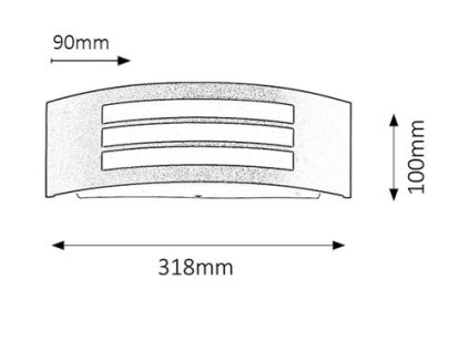 Rabalux Roma 8409 - E27 1x MAX 14 - matná čierna