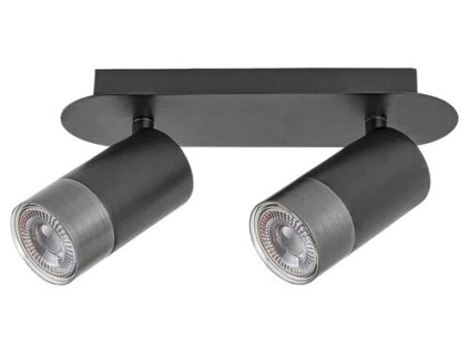 Rabalux Zircon 5070 - GU10 2X MAX 5 - matná čierna