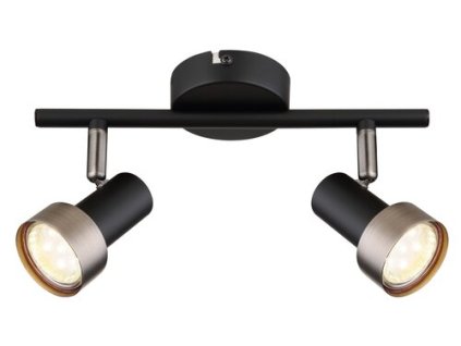 Rabalux Konrad 73012 - GU10 2x MAX 50 - matná čierna