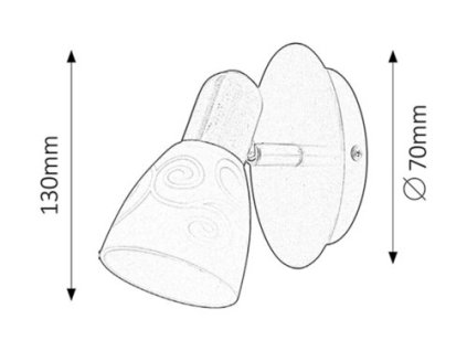 Rabalux Harmony Lux 6635 - E14 1x MAX 40 - saténová chrómová
