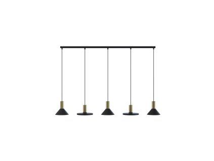 Závesné svietidlo HERMANOS V BLACK/SOLID BRASS 8032