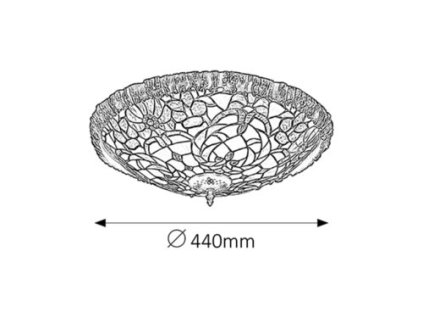 Rabalux Mirella 8087 - E27 2x MAX 60 - bronzová