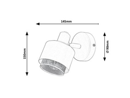 Rabalux Fedora 3547 - E14 1x MAX 40 - svetlohnedý/á/é