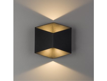 Nástenné exteriérové svietidlo TRIANGLES LED BLACK 8142