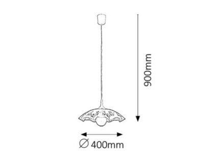 Rabalux Vino 4795 - E27 1x MAX 60 - biela
