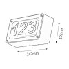 Osvetlenie čísla domu Hannover 8747