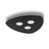 Stropné svietidlo ORGANIC BLACK III 8302
