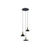 Závesné svietidlo HERMANOS III BLACK/SOLID BRASS 8030