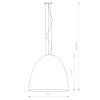 Kuchynské svietidlo Egg White/Copper XL 10325