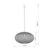 Závesné svietidlo RATTAN L 11155