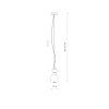Závesné svietidlo CERAMIC LED 11702