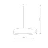 Závesné svietidlo TURDA WHITE III 8945
