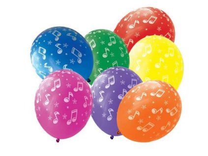 balonky s notami