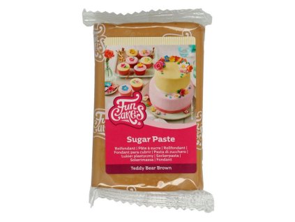 fc sugar paste teddy bear brown