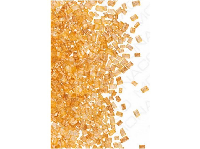 cukrové krystalky malé zlato hnědé