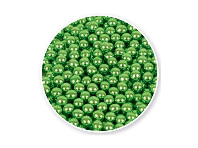 perly metalické zelené flo