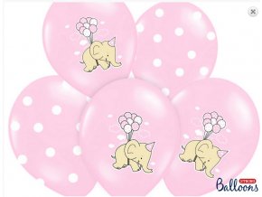 balonky růžové slon