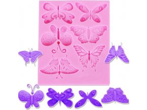 motýli silikon