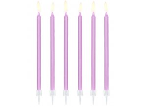 svíčky dlouhé fialové