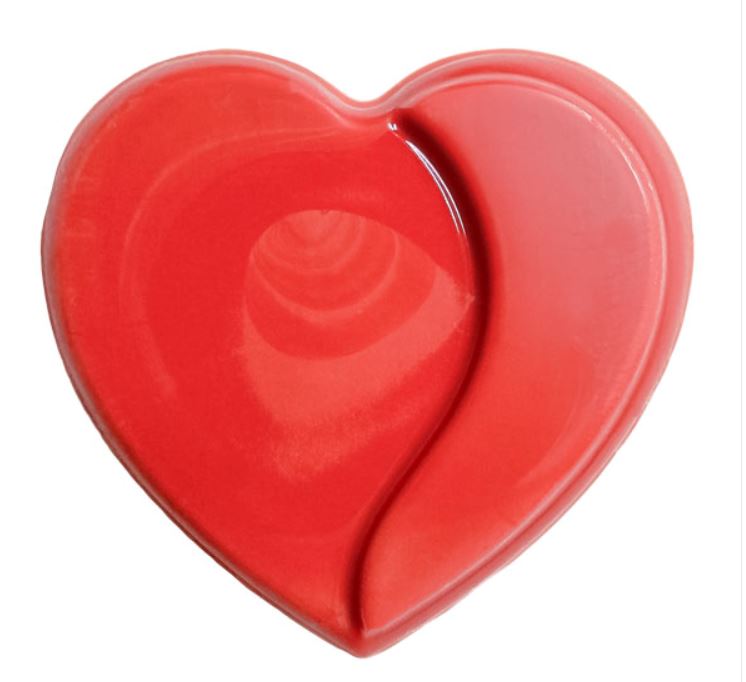 Čokoládová srdce červená 9 ks